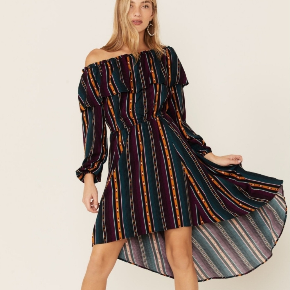 Wrangler Retro Hi-Lo Ruffle Dress NWT